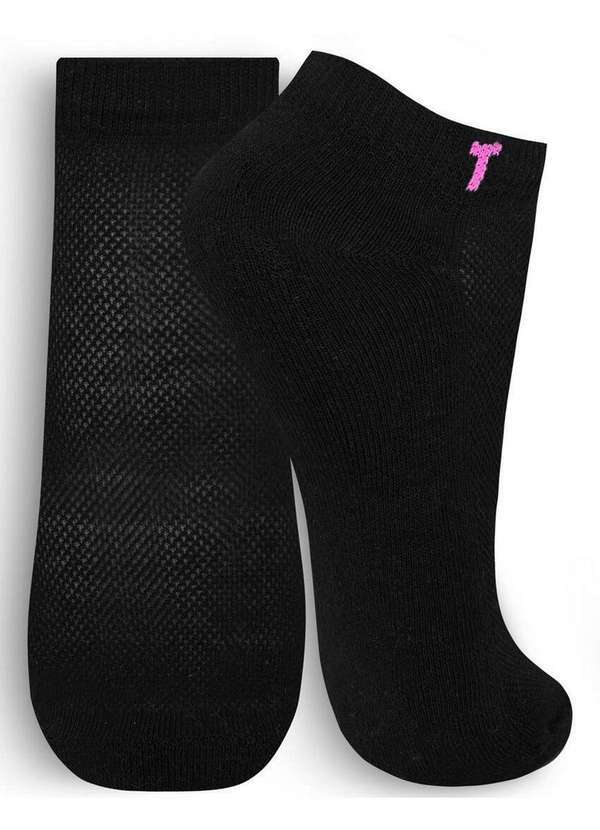 Trifil - Meia Esportiva Cano Curto Trifil 6009 9990-Preto