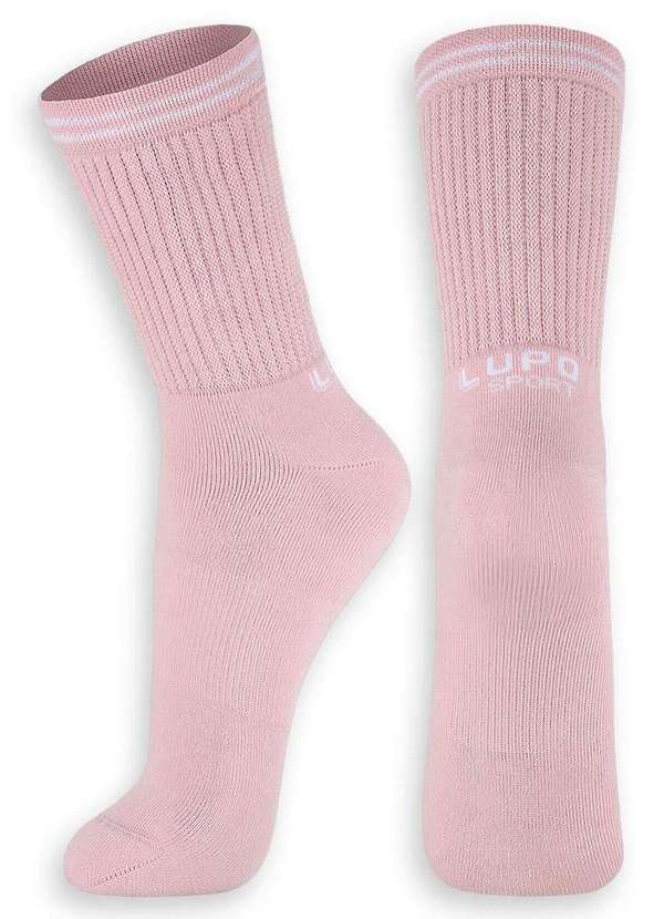 Lupo - Meia Esportiva Cano Longo Lupo 3250-003 5410-Bubble-Gum