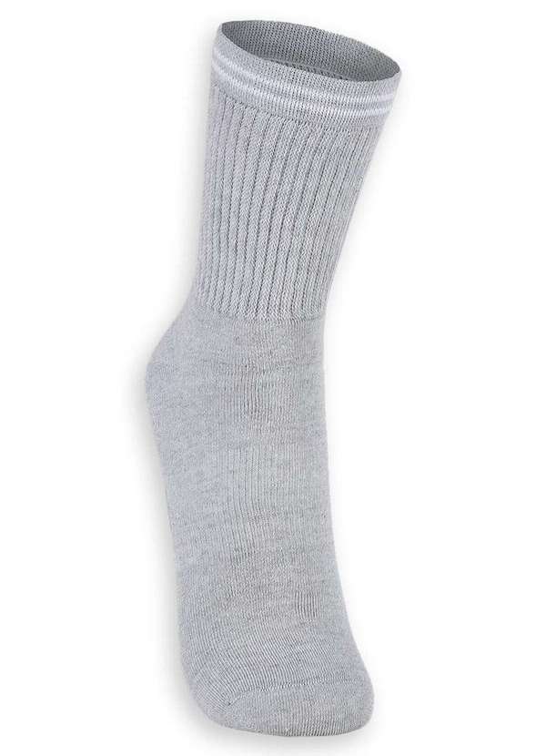 Lupo - Meia Esportiva Cano Longo Lupo 3250-003 8020-Cinza 2