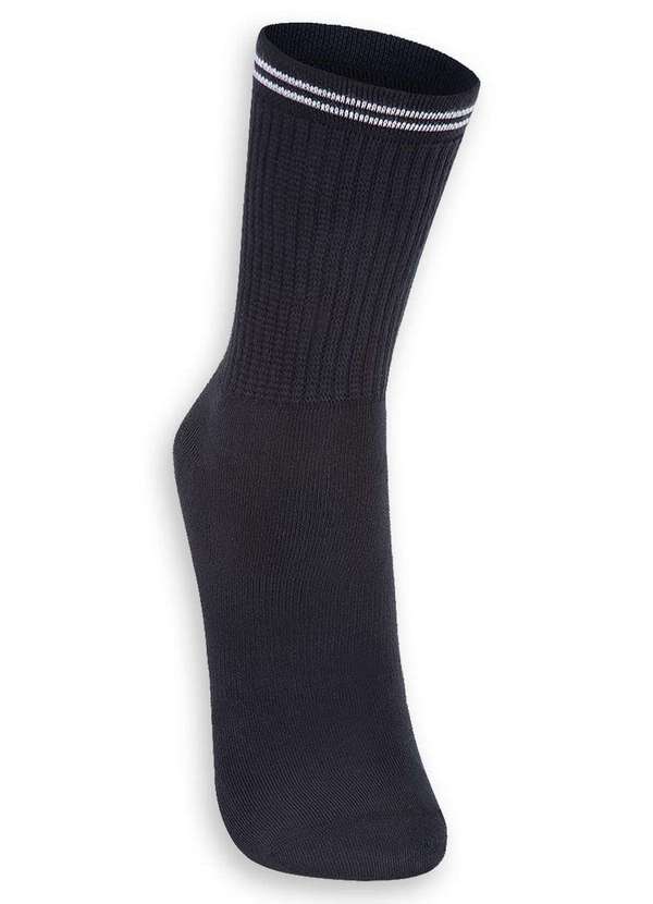 Lupo - Meia Esportiva Cano Longo Lupo 3250-003 9990-Preto 2