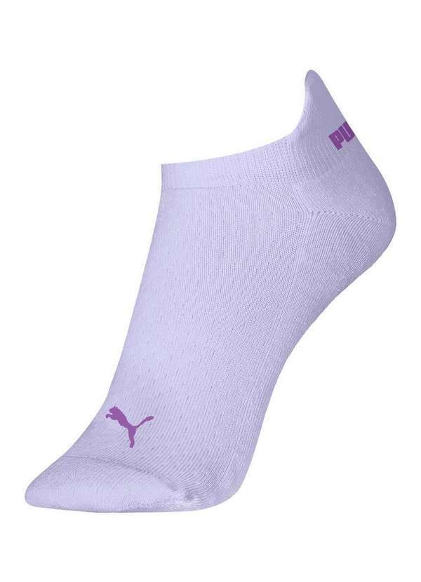 Puma - Meia Esportiva Invisível Puma 4700-001/002 692-Lilás-Claro-Violeta-Fluor