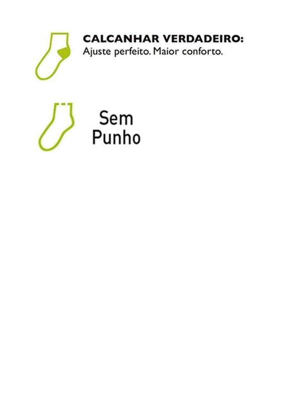 Lupo - Meia sem Punho Cano Médio Lupo 4421-003 9990-Preta 2