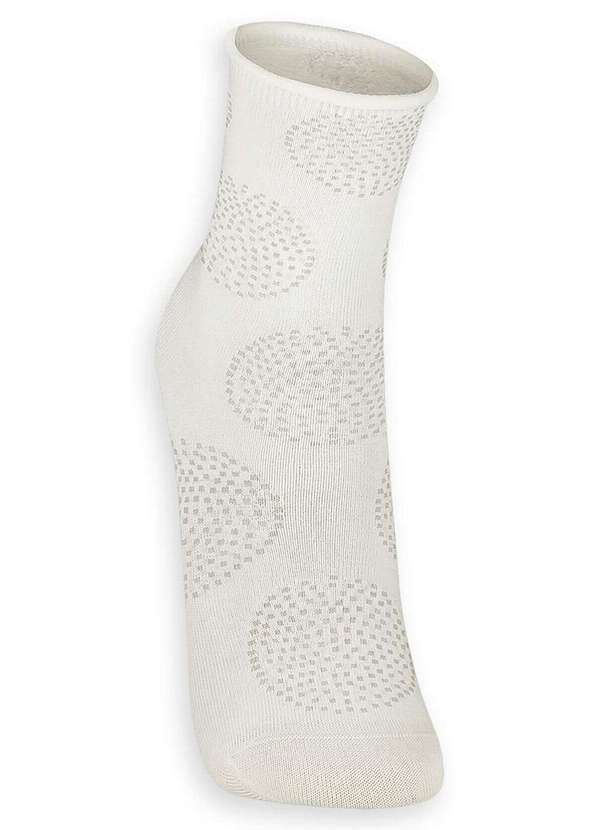 Lupo - Meia sem Punho Cano Médio Lupo 4421-043 8055-Off-White 2