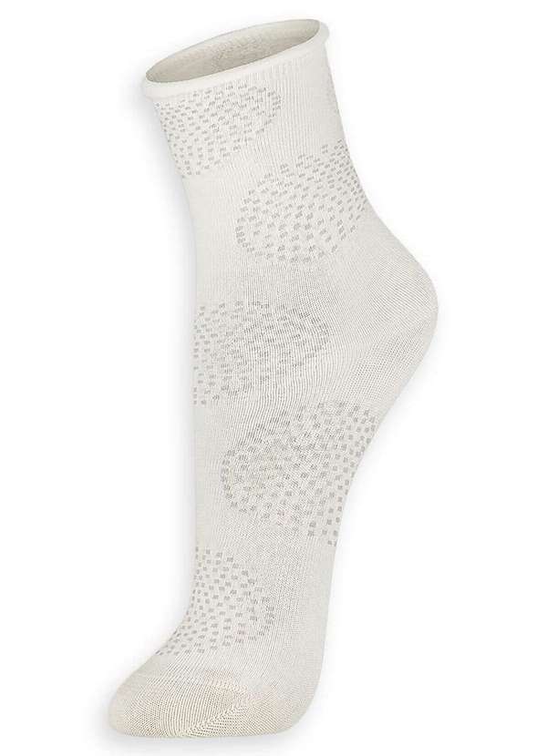 Lupo - Meia sem Punho Cano Médio Lupo 4421-043 8055-Off-White 3