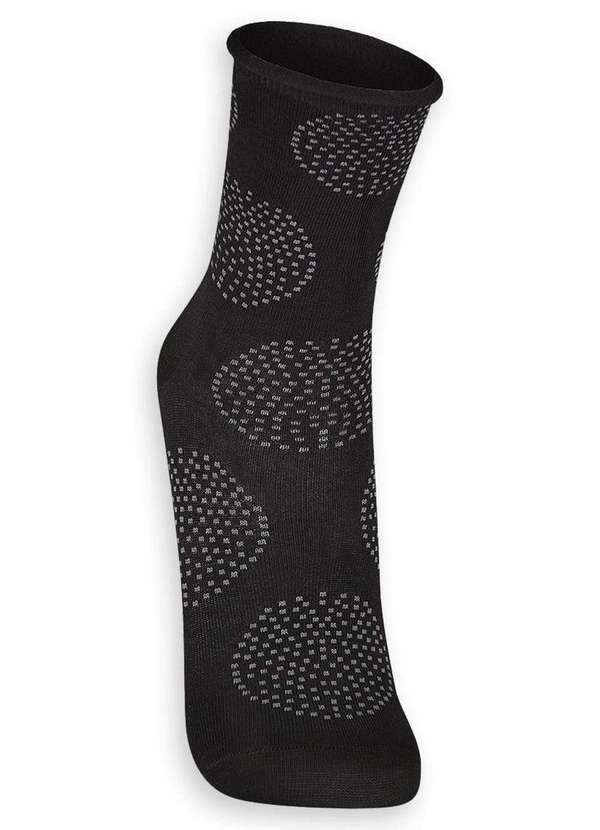 Lupo - Meia sem Punho Cano Médio Lupo 4421-043 9990-Preto 2