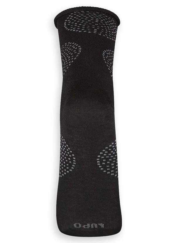 Lupo - Meia sem Punho Cano Médio Lupo 4421-043 9990-Preto 4