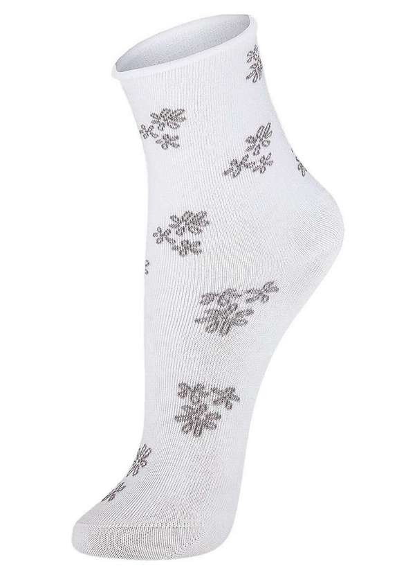 Lupo - Meia sem Punho Cano Médio Lupo 4421-044 1120-Branca 4