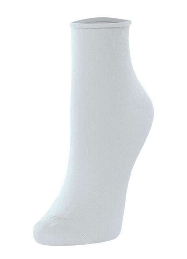 She - Meia sem Punho Cano Médio She 282.01 Br00-Branco