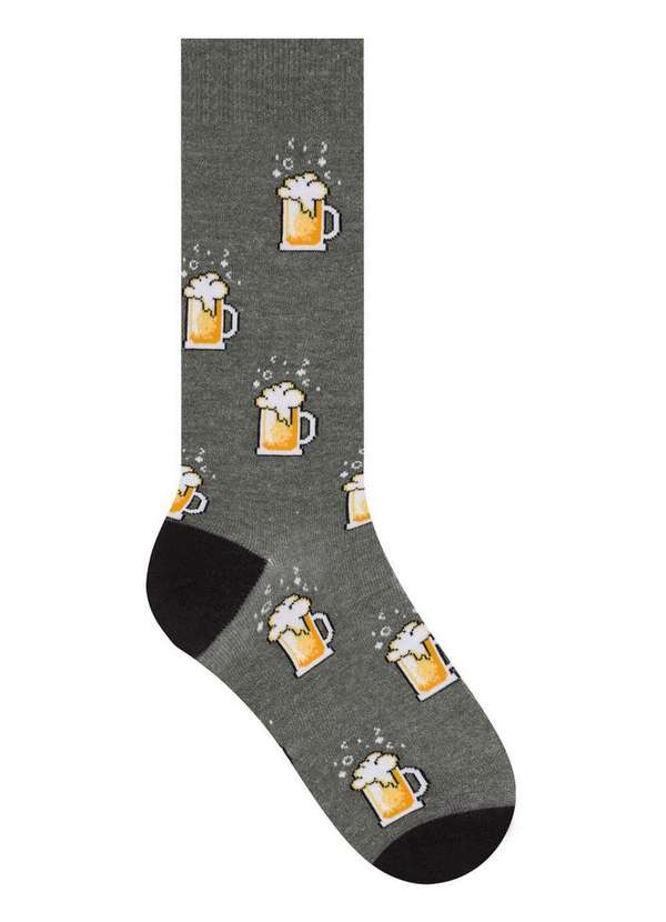 Selene - Meia Street Selene 4275-001 577-Grafite-Mescla-Preto