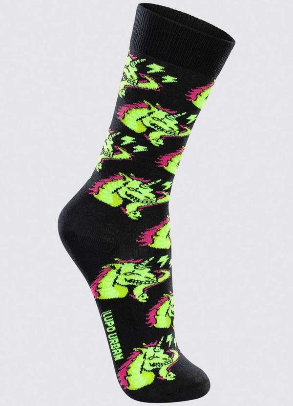 Lupo - Meia Unicórnio Elétrico Lupo 16901-109 9990-Preto 2