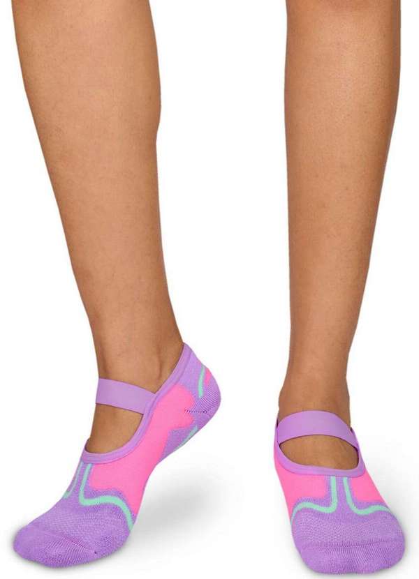 Puket - Sapatilha Antiderrapante Pilates Puket 8529 5573-537-Lilás