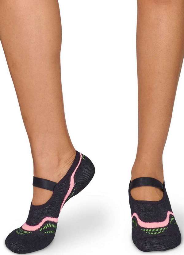 Puket - Sapatilha Antiderrapante Pilates Puket 8529 5576-199-Preto