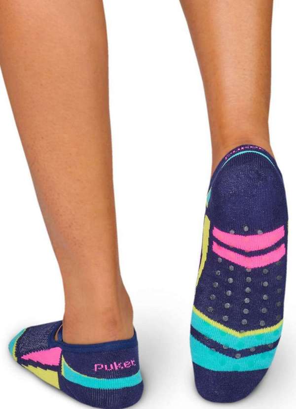 Puket - Sapatilha Antiderrapante Pilates Puket 8529 5574-390-Azul-Marinho 2