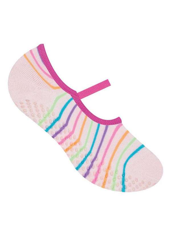 Selene - Sapatilha Antiderrapante Pilates Selene 7850-003 501-Rosa-Chá