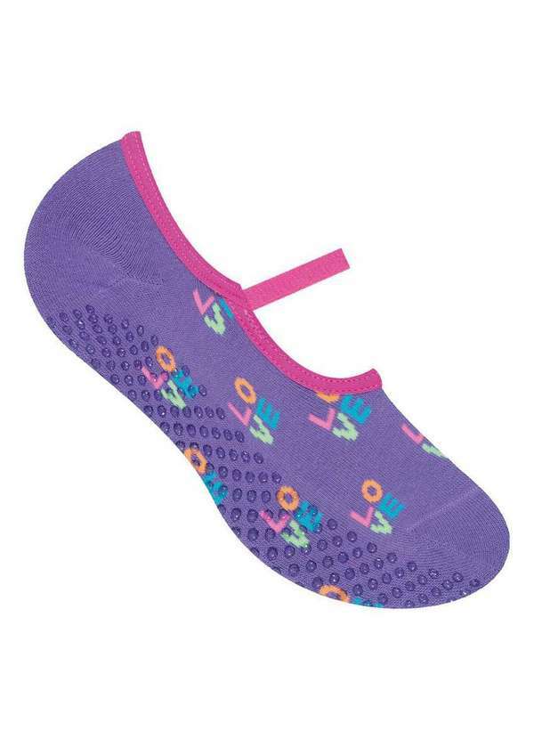 Selene - Sapatilha Antiderrapante Pilates Selene 7850-003 504-Roxo