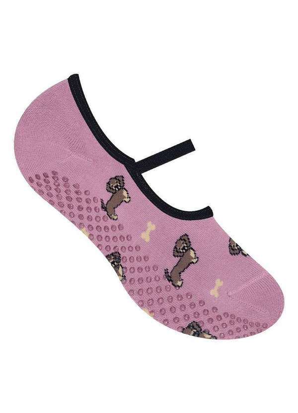 Selene - Sapatilha Antiderrapante Pilates Selene 7850-003 505-Rosê