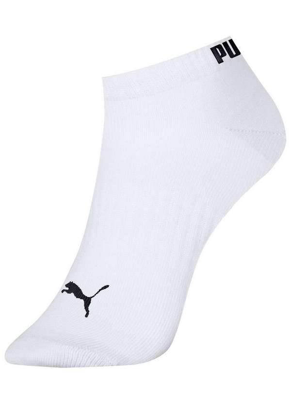 Puma - Kit 2 pares de Meias Esportiva Cano Curto Puma 4560-001/002 993-Azul-Branco 3