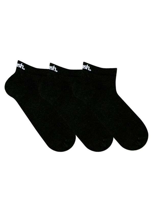 Mash - Kit/3 Meia Mash 205.02 Pt01-Preto-Preto-Preto