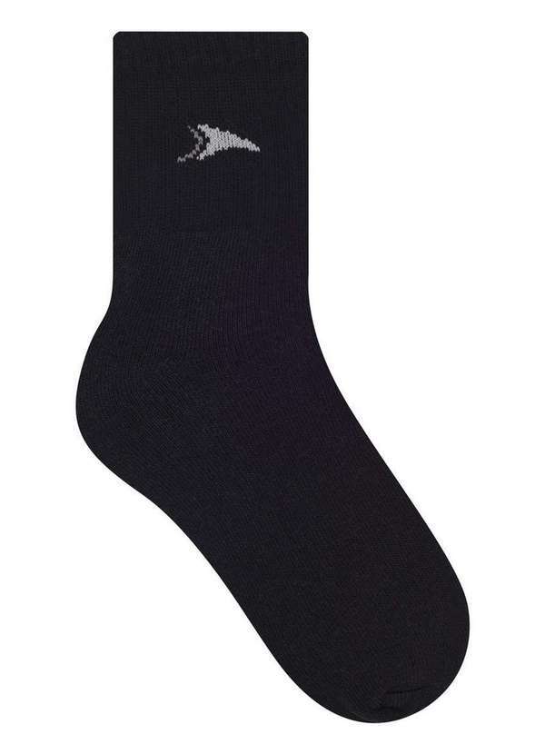 Selene - Kit 3 pares de Meias Esportivas Cano Curto Selene 4355-001 999-Cinza-Mescla-Branco-Preto 4