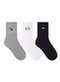 Selene - Kit 3 pares de Meias Esportivas Cano Curto Selene 4355-001 999-Cinza-Mescla-Branco-Preto - variação: 999-Cinza-Mescla-Branco-Preto