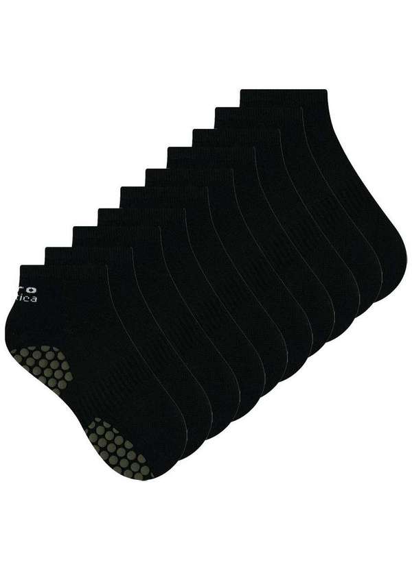 Selene - Kit 10 pares de Meias Hidroginástica Selene 4010-002 Preto