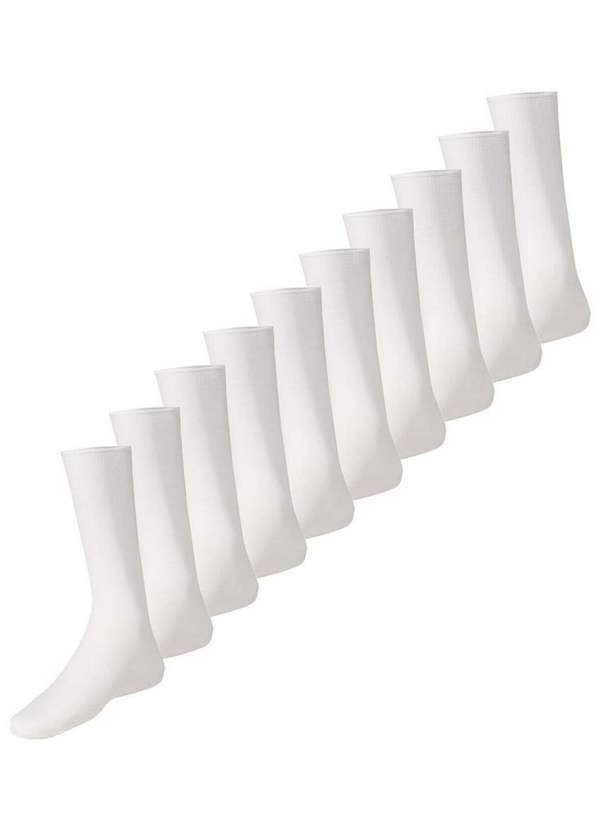 Lupo - Kit 10 pares de Meias Social Meianyl 6002-001 Branca