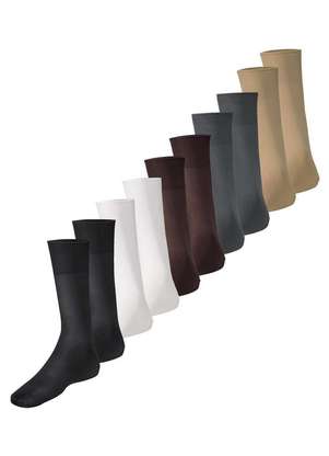 Lupo - Kit 10 pares de Meias Social Meianyl 6002-001 - LUPO