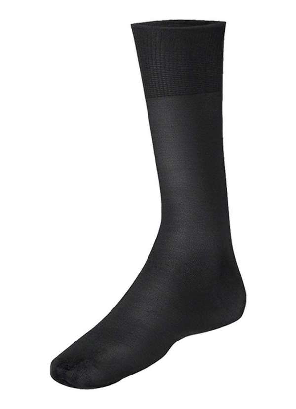 Lupo - Kit 10 pares de Meias Social Meianyl 6002-001 Preta-Branca 2