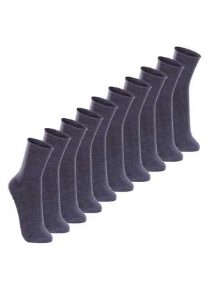 Kit com 10 pares de Meias sem Punho Casual Lupo 1275-011 - LUPO