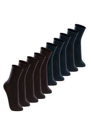 Kit com 10 pares de Meias sem Punho Casual Lupo 1275-011 - LUPO