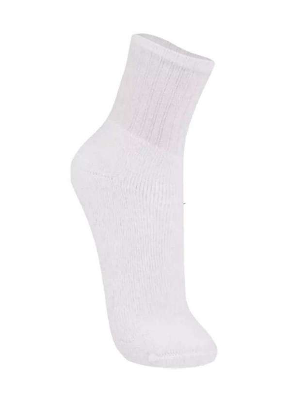 Trifil - Kit 12 pares de Meias Esportiva Cano Médio Trifil 8720 004-Branco-Cinza 2