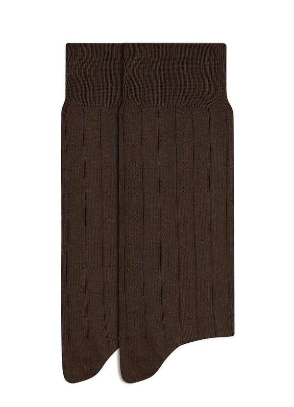 Mash - Kit 2 pares de Meias Casual Mash 201.05 Mr00-Marrom-