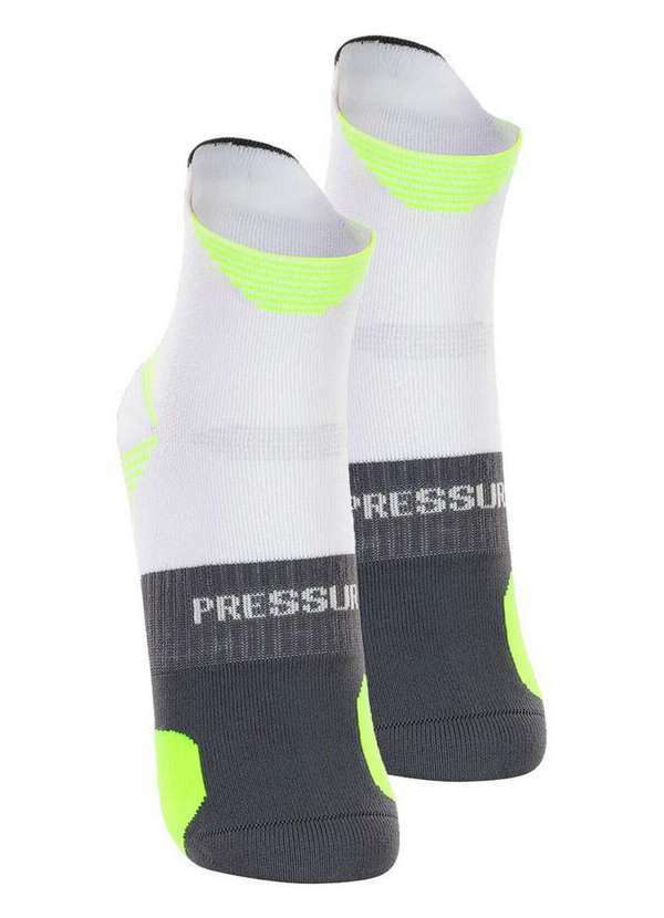 Lupo - Kit com 2 pares de Meias Performance Running Lupo 15424-001 Branco