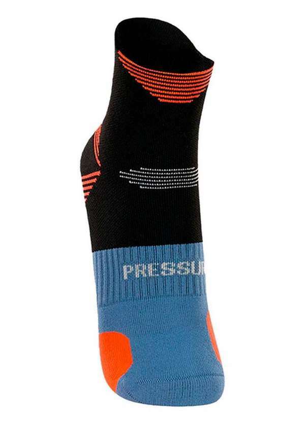 Lupo - Kit com 2 pares de Meias Performance Running Lupo 15424-001 Preto-Branco 2