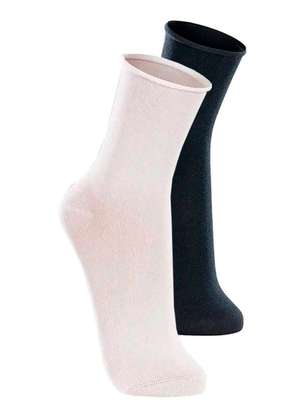 Kit com 2 pares de Meias sem Punho Casual Lupo 1275-011 - LUPO