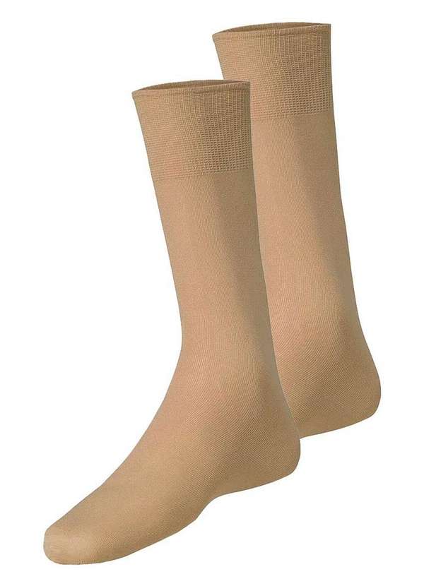 Lupo - Kit com 2 pares de Meias Social Meianyl 6002-001 Bege