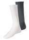 Lupo - Kit com 2 pares de Meias Social Meianyl 6002-001 Branco - variação: Branco-Grafite