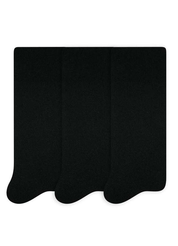 Selene - Kit 3 pares de Meias Social Selene 8500-300 997-Preto