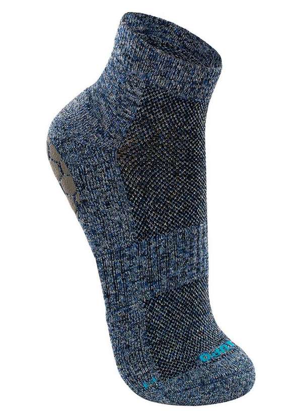 Lupo - Kit com 3 pares de Meias Antiderrapante Pilates Lupo 3310-003 Anil 2