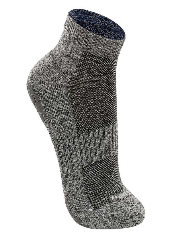 Lupo - Kit com 3 pares de Meias Antiderrapante Pilates Lupo 3310-003 Cinza-Chumbo-Anil 2