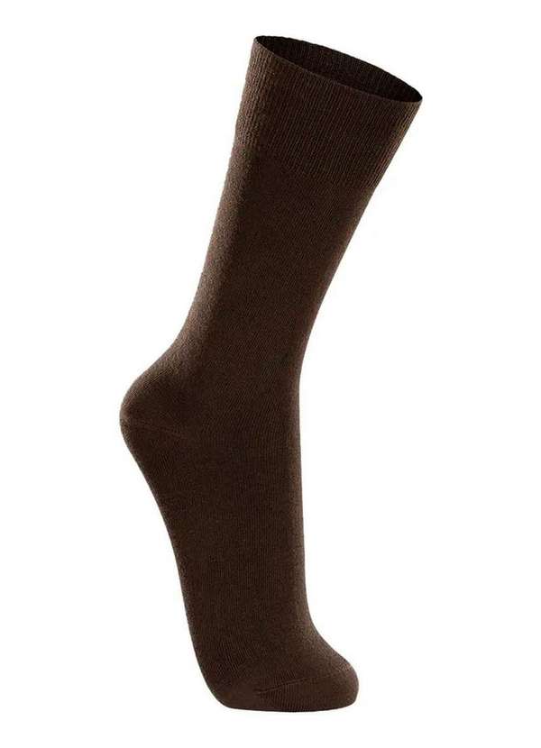 Lupo - Kit com 3 pares de Meias Casual Lupo 1210-201 Marinho-Café 3