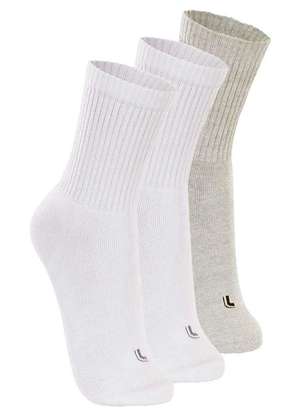 Kit com 3 pares de Meias Esportiva Cano Longo Lupo 3250-001 - LUPO