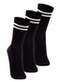 Lupo - Kit com 3 pares de Meias Esportiva Cano Longo Lupo 3292-009 Preto-Marinho - variação: Preto