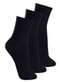 Lupo - Kit com 3 pares de Meias Esportiva Cano Médio Lupo 3290-009 Preto-Cinza - variação: Preto