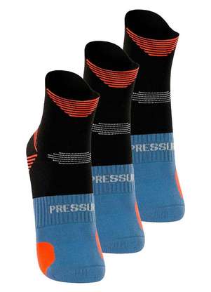 Kit com 3 pares de Meias Performance Running Lupo 15424-001 - LUPO