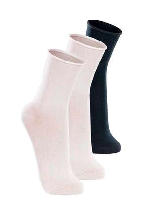 Kit com 3 pares de Meias sem Punho Casual Lupo 1275-011 - LUPO