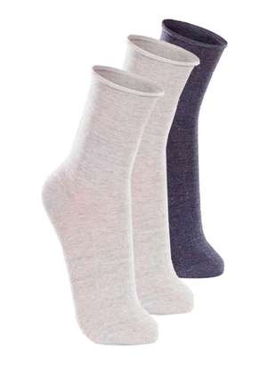 Kit com 3 pares de Meias sem Punho Casual Lupo 1275-011 - LUPO