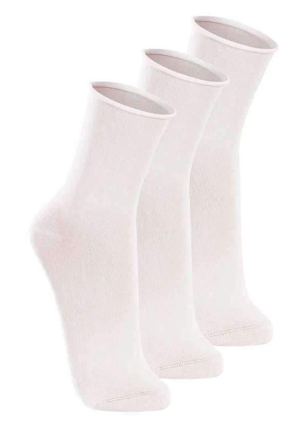 Lupo - Kit com 3 pares de Meias sem Punho Casual Lupo 1275-011 Preto