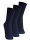 Lupo - Kit com 3 pares de Meias Social Lupo 1795-004 Marinho-Café - variação: Marinho
