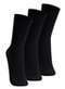 Lupo - Kit com 3 pares de Meias Social Lupo 1795-004 Marinho-Café - variação: Preto